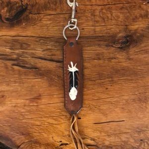Leather key fob
